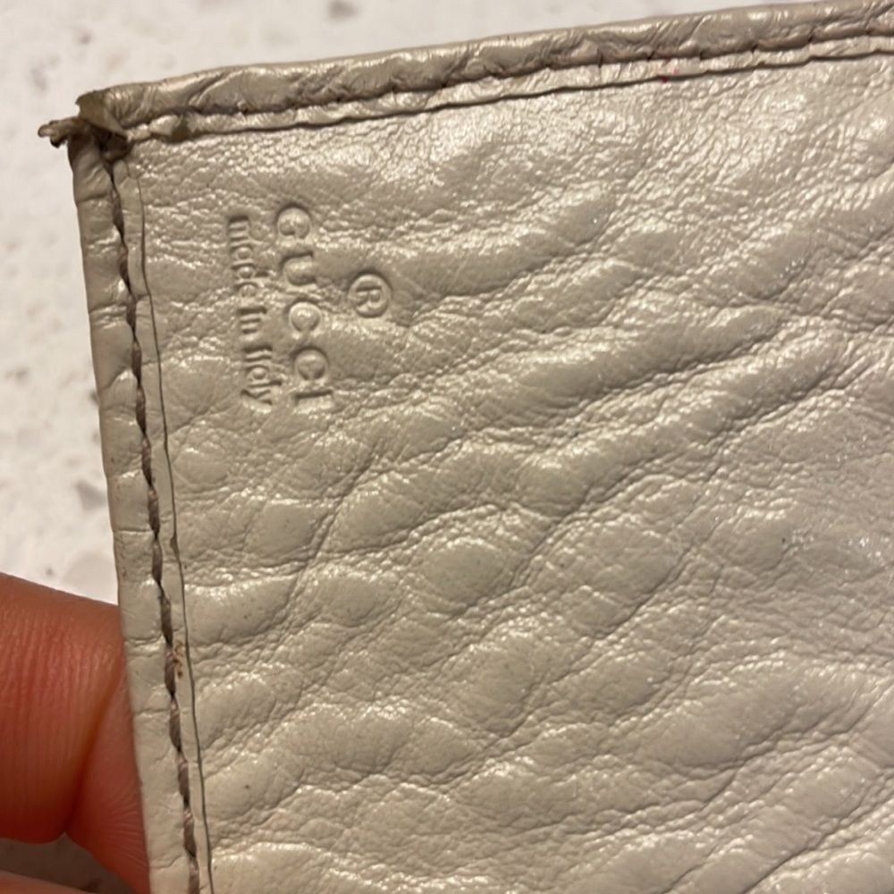 Gucci woman’s canvas and cream leather wallet - Picture 7 of 16